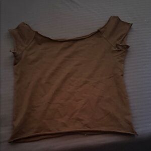 Arizona Jean Company Black Cap Sleeve Scoop Crop Top